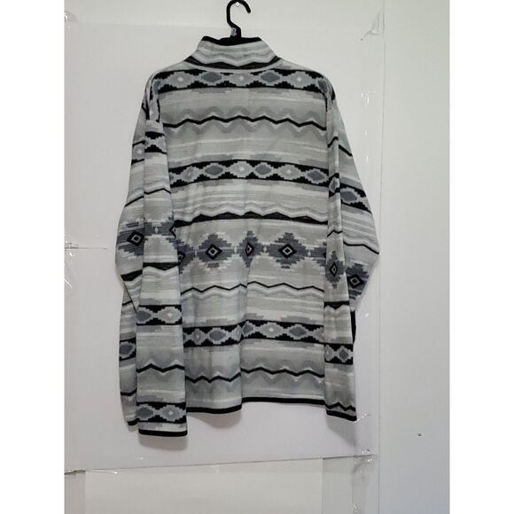 A Cabin Fever Women's Plus Cozy Fleece Pullover Jacket Southwestern Pattern 2XL - Picture 10 of 10